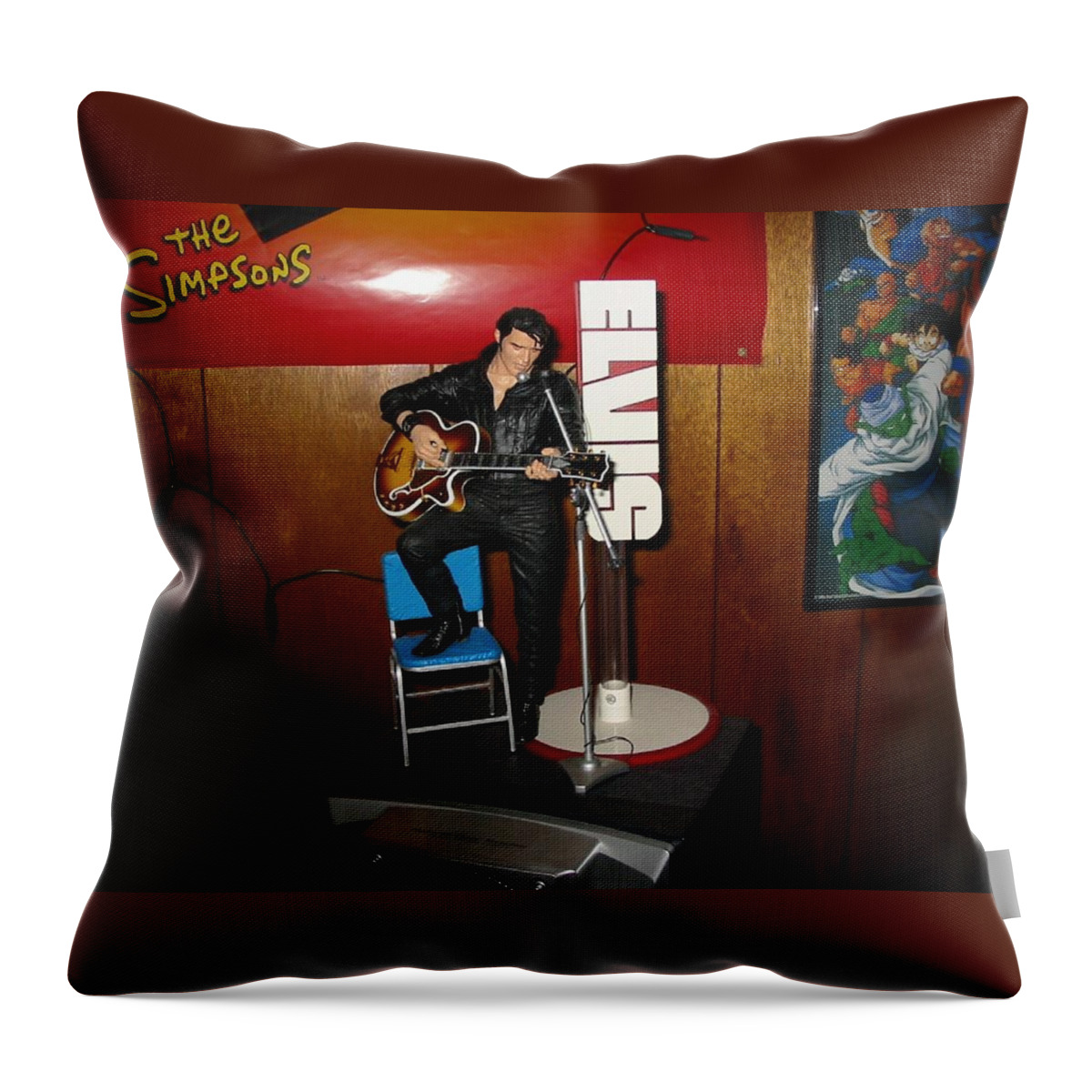 Elvis Presley Throw Pillow featuring the photograph Elvis Presley by Jackie Russo