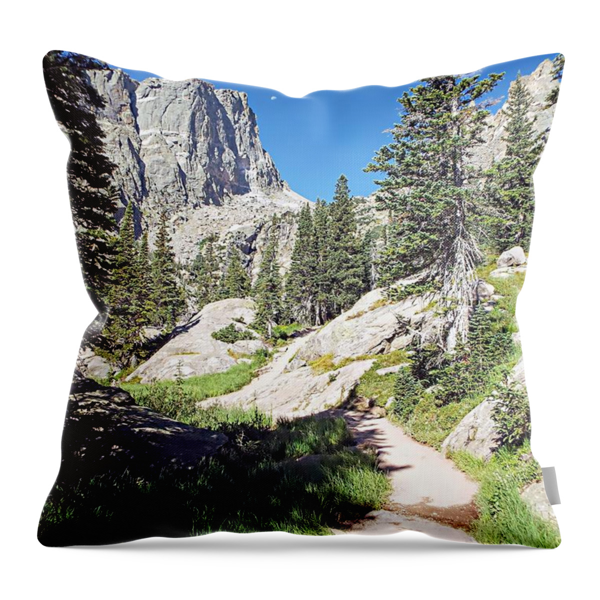 United States Throw Pillow featuring the photograph Emerald Lake Trail - Rocky Mountain National Park by Joseph Hendrix