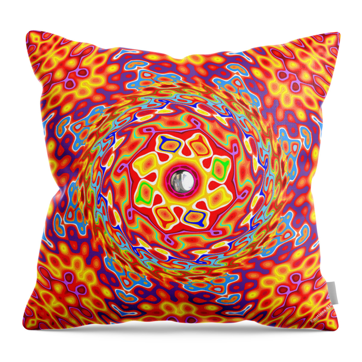 Emotion Throw Pillow featuring the digital art Emotions 416 by Brian Gryphon