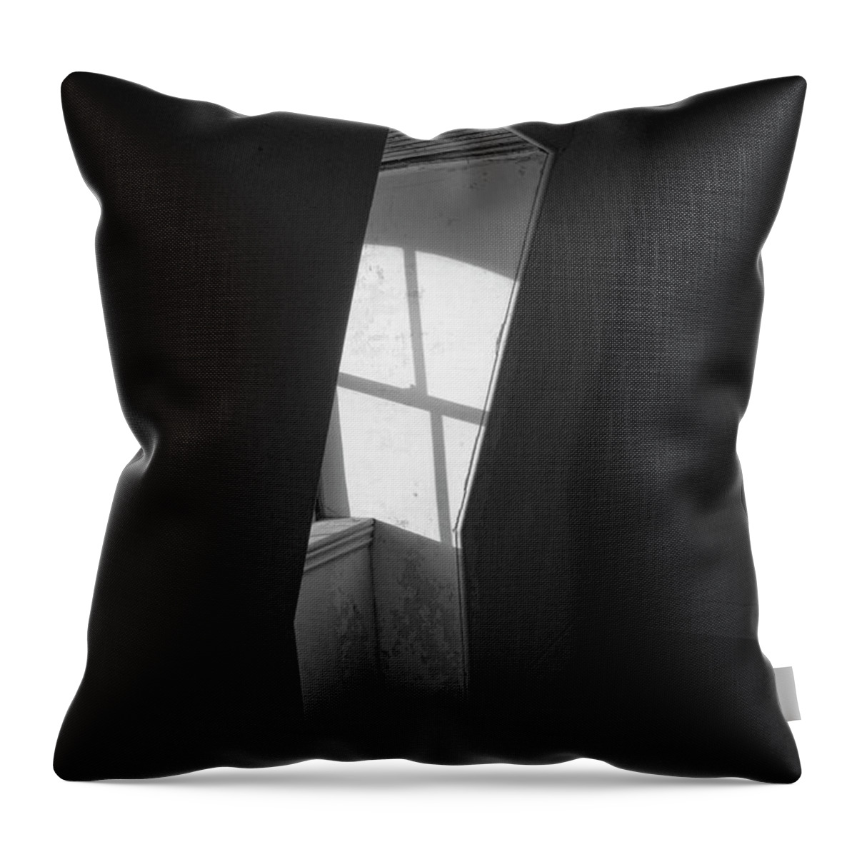 Architecture Throw Pillow featuring the photograph Empty Room II BW by David Gordon