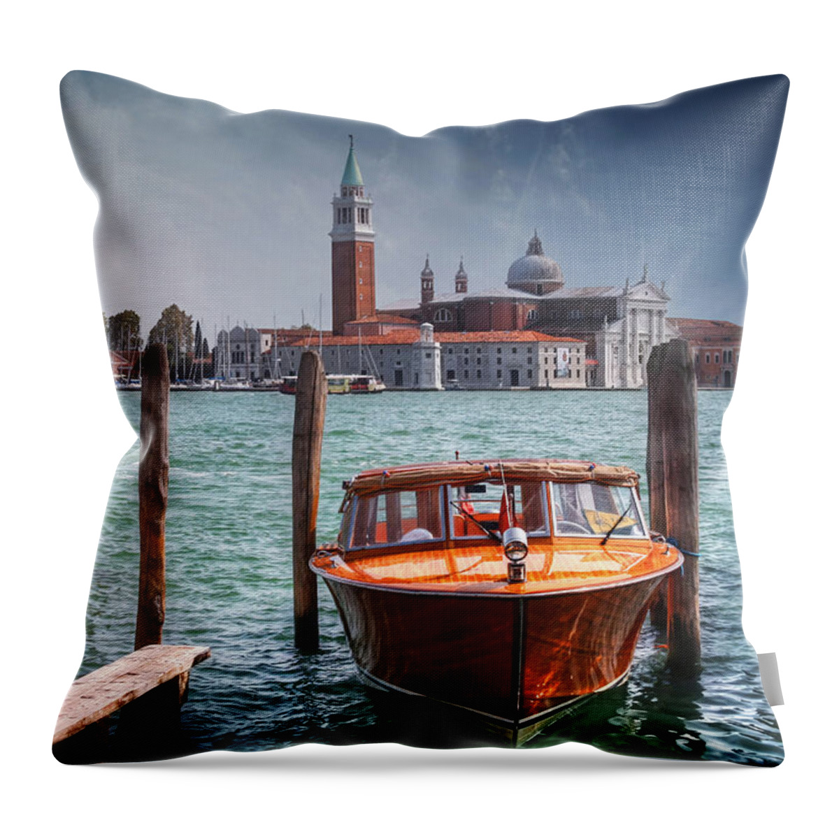 Venice Throw Pillow featuring the photograph Enchanting Venice by Carol Japp