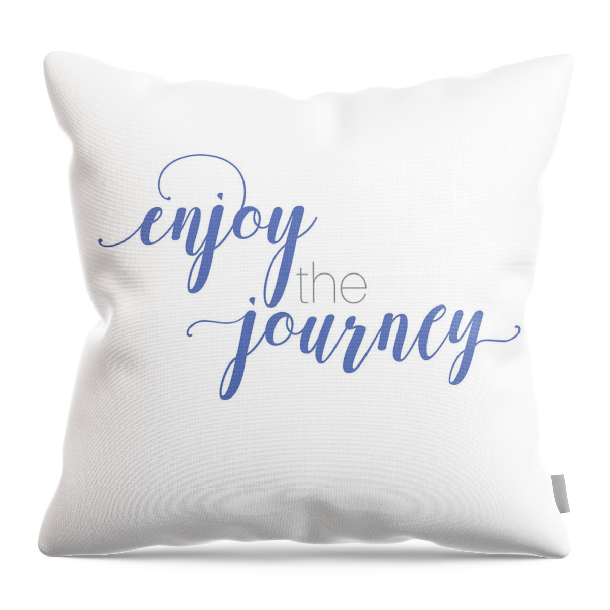 Enjoy The Journey Throw Pillow featuring the digital art Enjoy the Journey by Laura Kinker