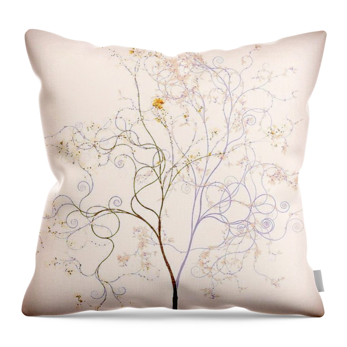 Treeobsession Throw Pillow featuring the photograph Enjoy the Roses by Nick Heap