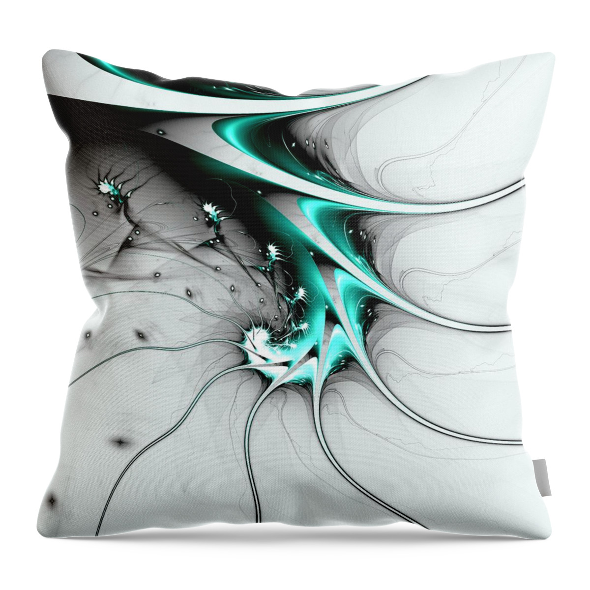 Entity Throw Pillow featuring the digital art Entity by Anastasiya Malakhova