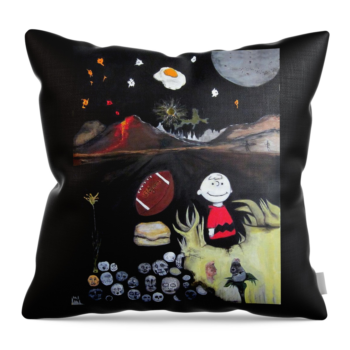 Epic Throw Pillow featuring the painting Epic by Dan Twyman