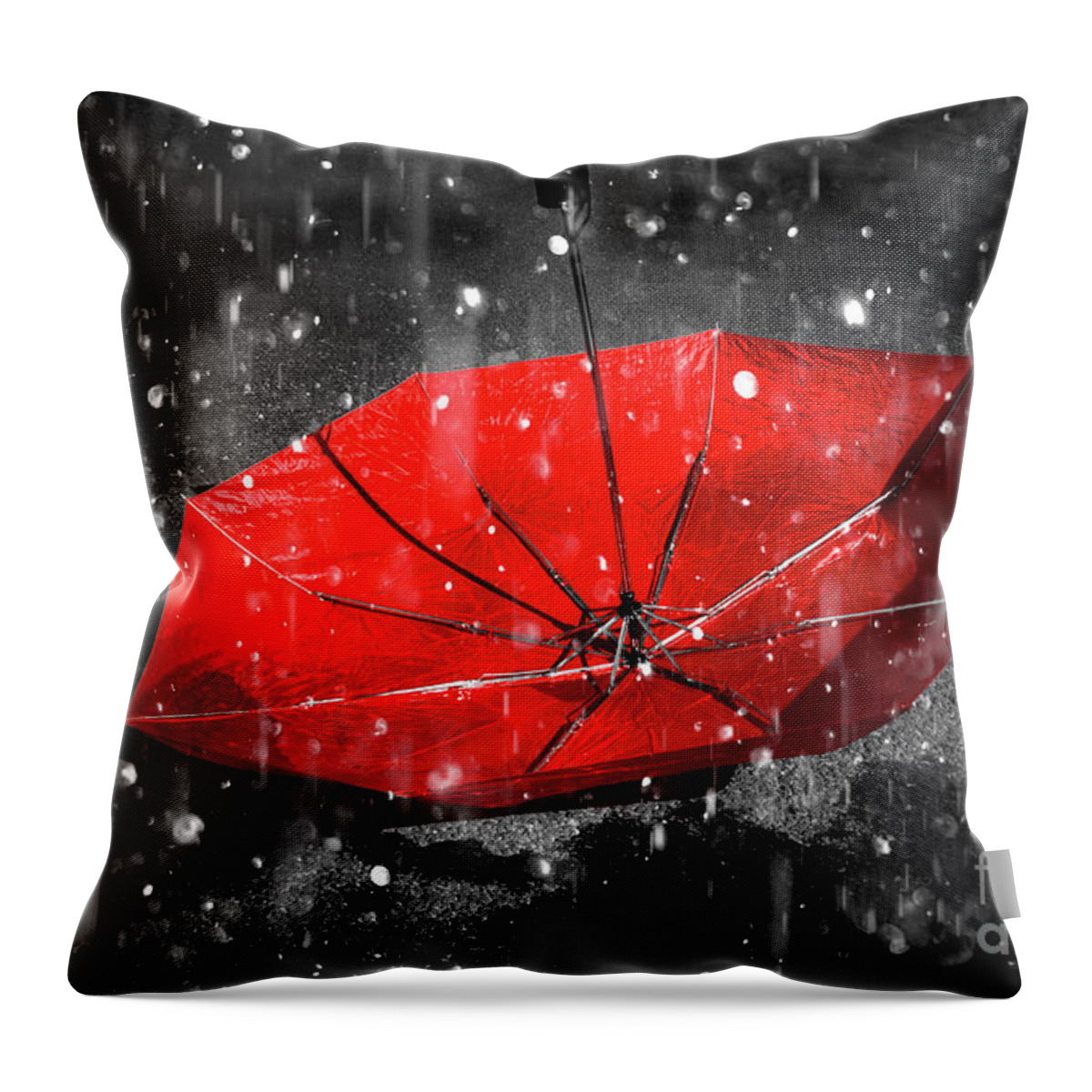 Red Throw Pillow featuring the photograph Epiphany by Jorgo Photography