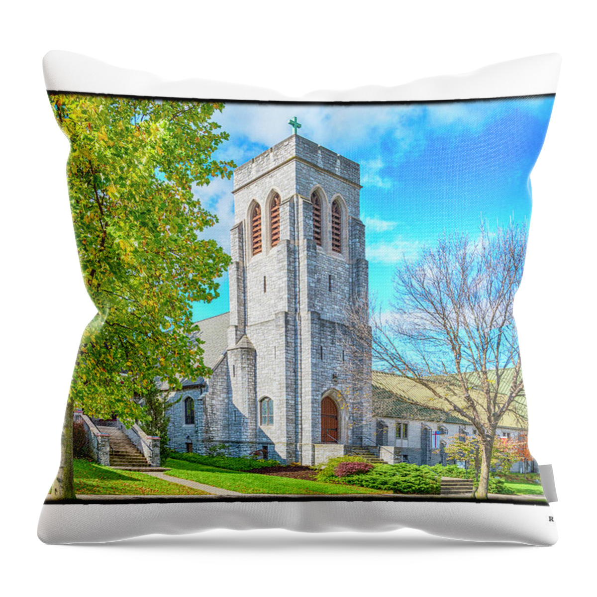 Church Throw Pillow featuring the photograph Episcopalian by R Thomas Berner