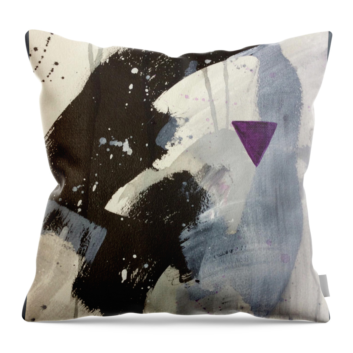 Equilibrium Throw Pillow featuring the painting Equilibrium by Janis Kirstein