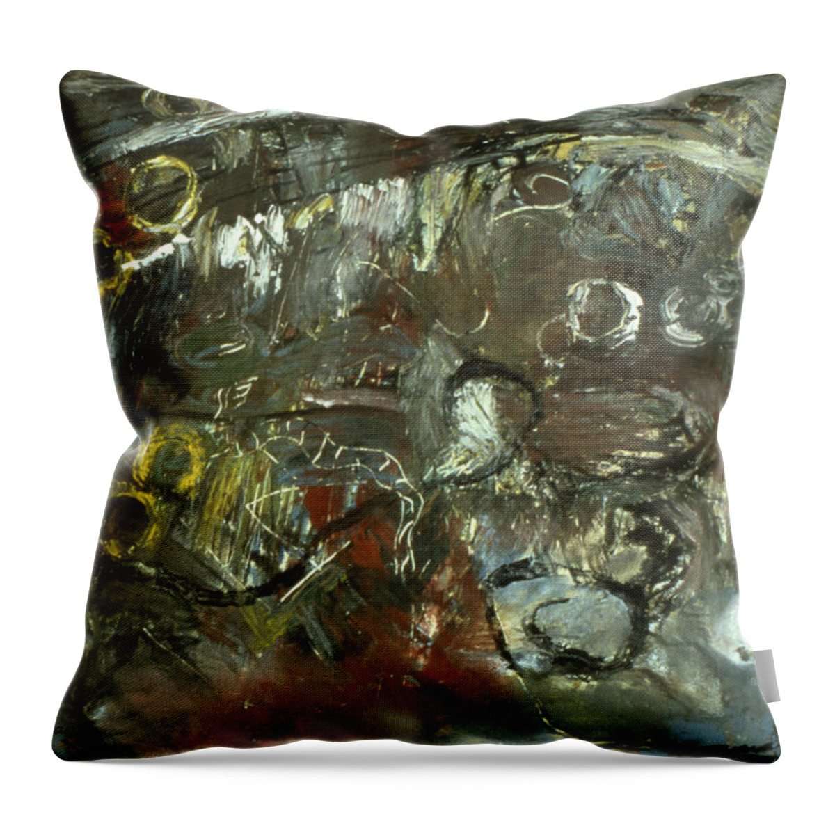 Oil Throw Pillow featuring the painting Escape the Whirlwind #2 by Richard Baron