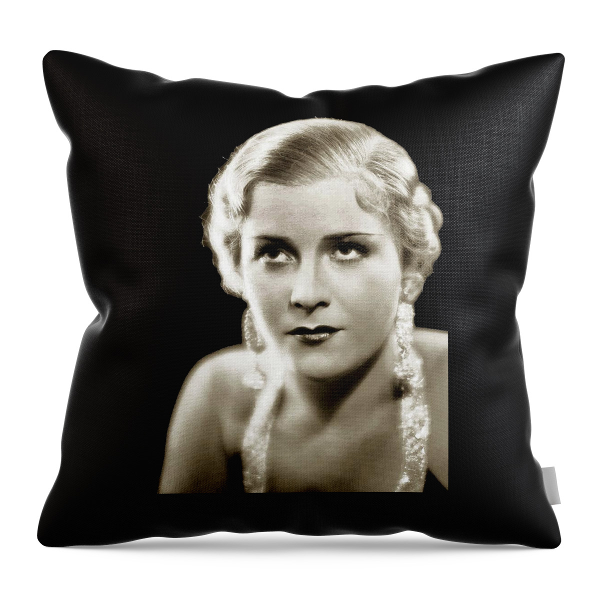 Eva Braun Circa 1935 Throw Pillow featuring the photograph Eva Braun circa 1935 by David Lee Guss