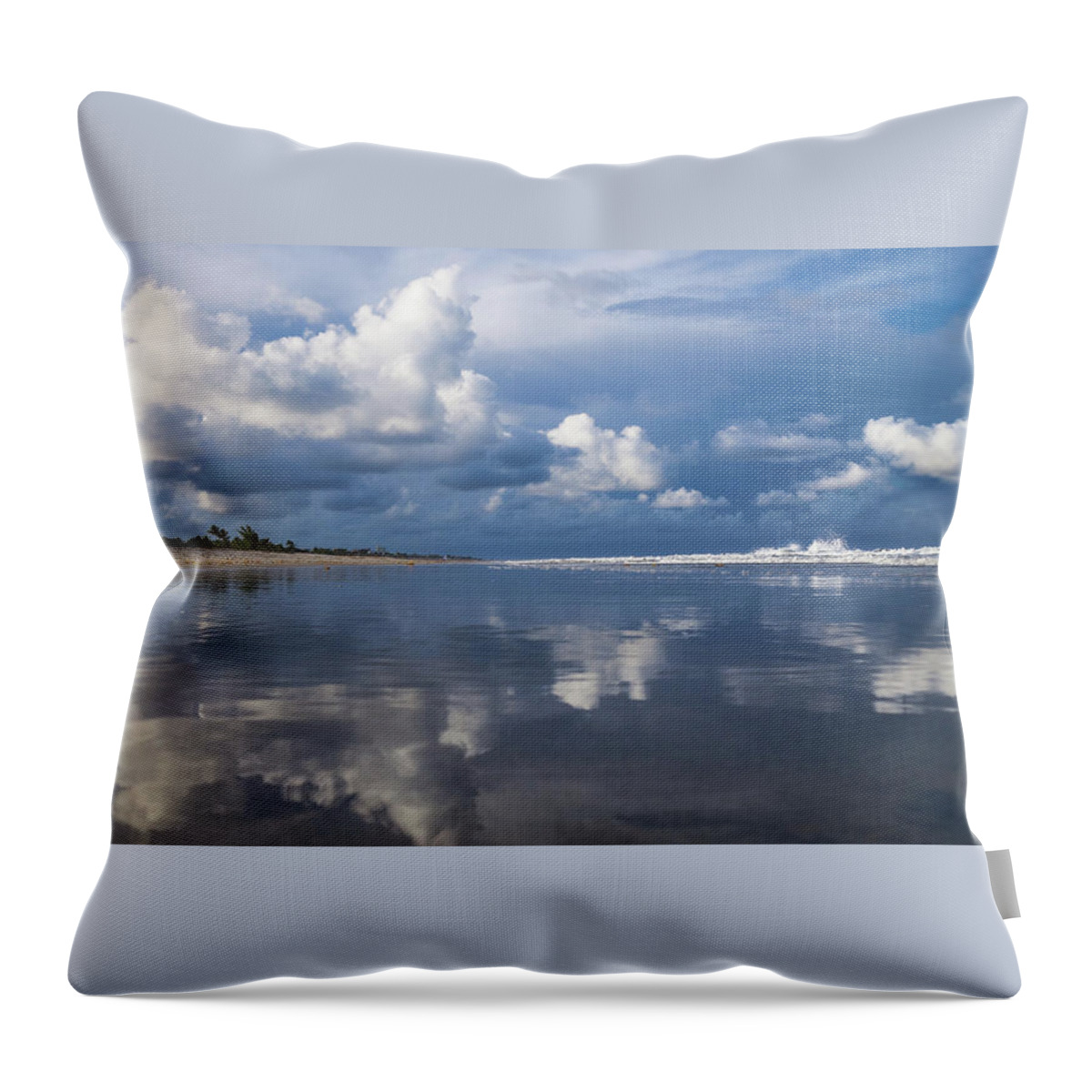Lorida Throw Pillow featuring the photograph Evening Beach Walk 2 Delray Beach Florida by Lawrence S Richardson Jr