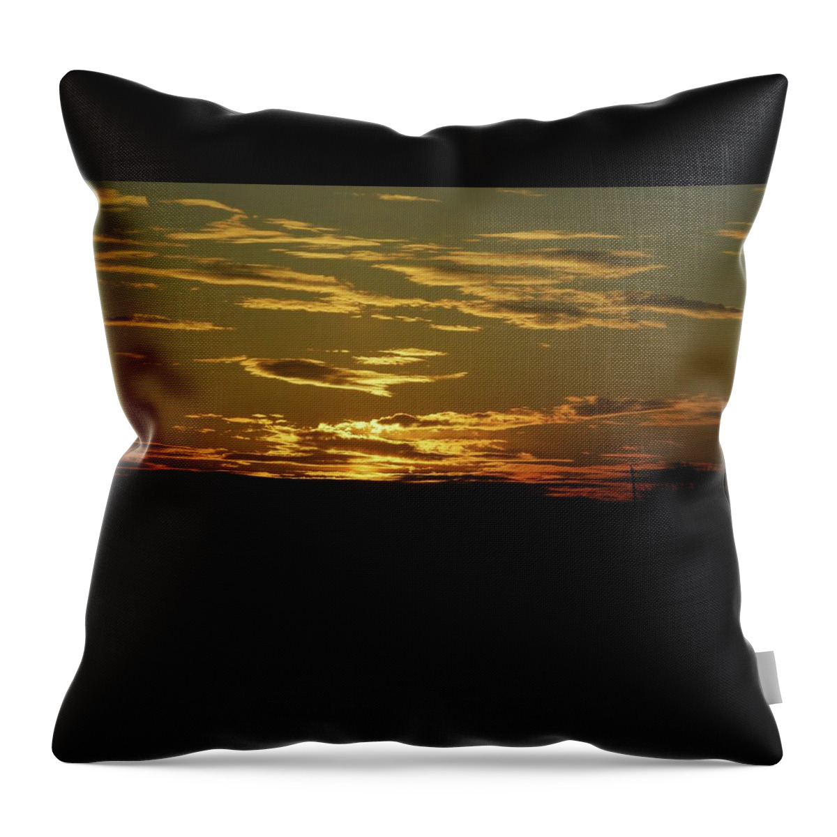 Sunset Throw Pillow featuring the photograph Evening Delight by Wanda Jesfield
