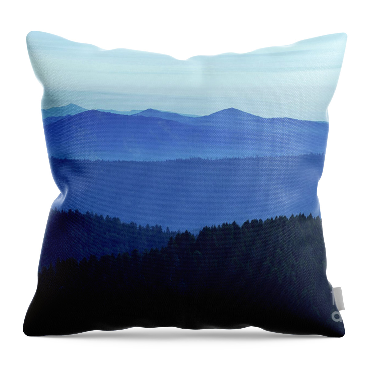 Ochoco Mountains Throw Pillow featuring the photograph Oregon Blues by Michele Penner