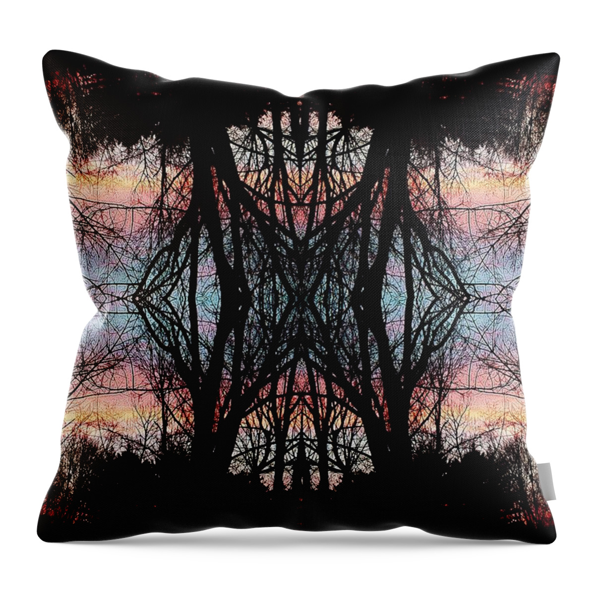 Evening Kaleidoscope Throw Pillow featuring the photograph Evening Kaleidoscope by Joy Nichols