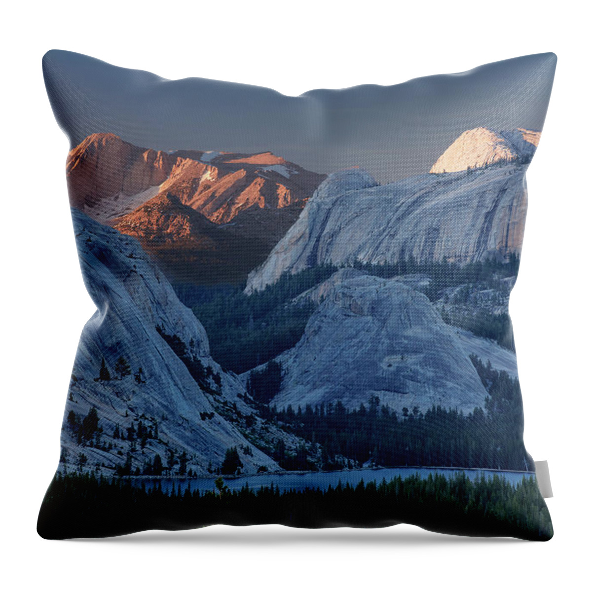 Mount Conness Throw Pillow featuring the photograph Evening Light On Mount Conness by Bill Roberts