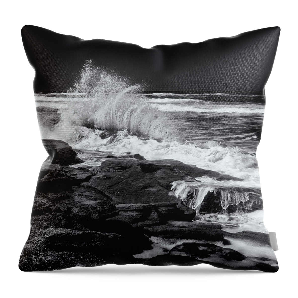 Crystal Yingling Throw Pillow featuring the photograph Evening Tide by Ghostwinds Photography