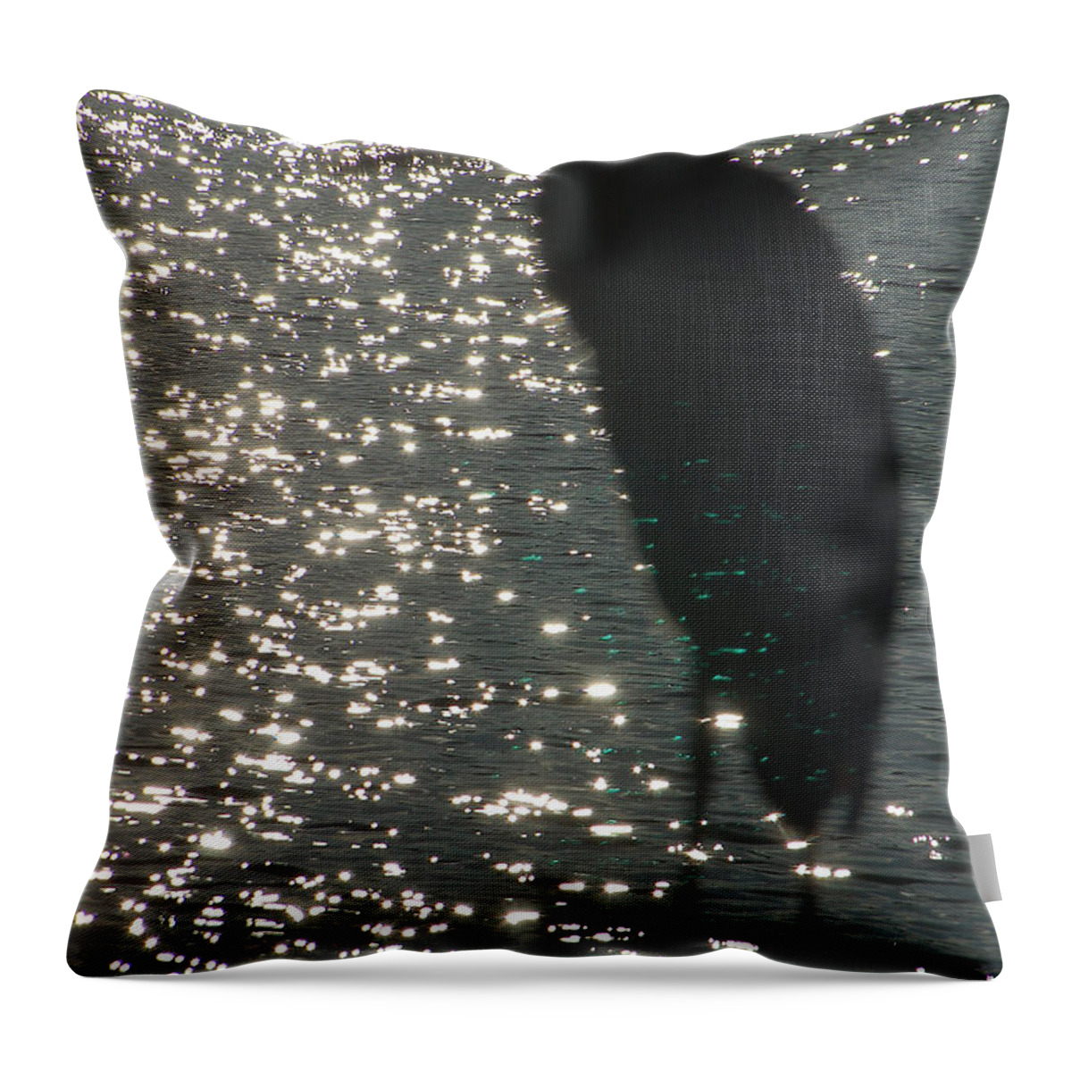 Great Blue Heron Throw Pillow featuring the photograph Ever-Vigilant by Suzanne Gaff