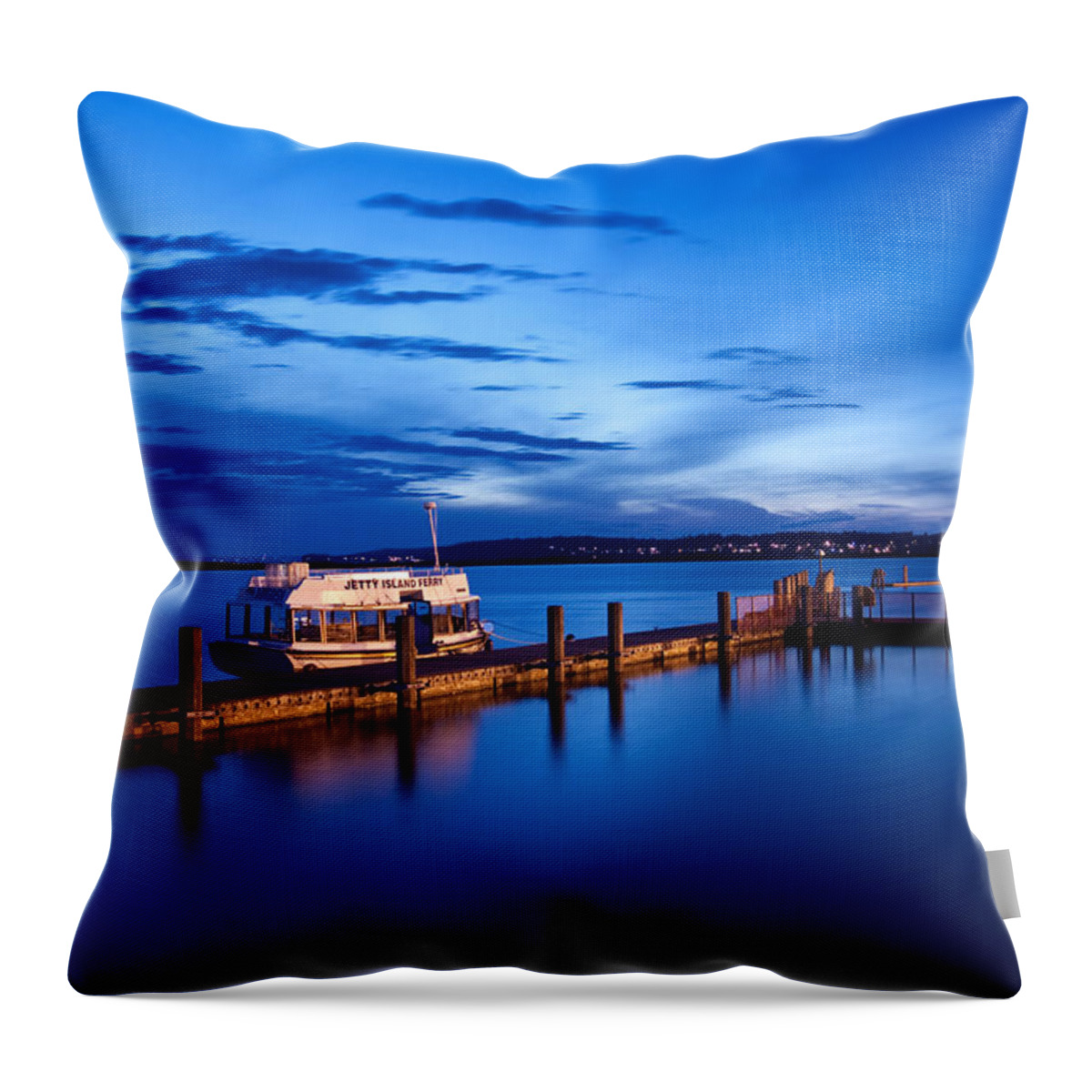 Everett Throw Pillow featuring the photograph Everett Waterfront by Tanya Harrison