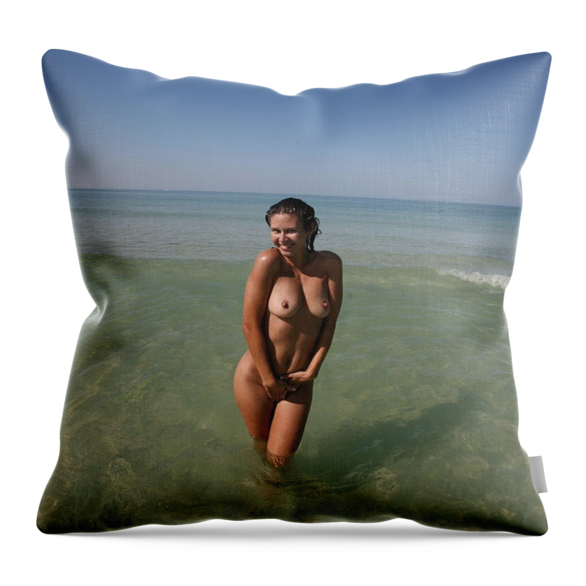 Everglades City Everglades City Glamour  Everglades City Photographer  Everglades City Glamorous Photographer Lucky Cole  Everglades City Lucky Cole Lucky Cole Everglades City Beauty  Everglades City Beauty Photographer Sexy Exotic Female Beauty Glamorous Natural Throw Pillow featuring the photograph Everglades City Photography by Lucky Cole 975 by Lucky Cole