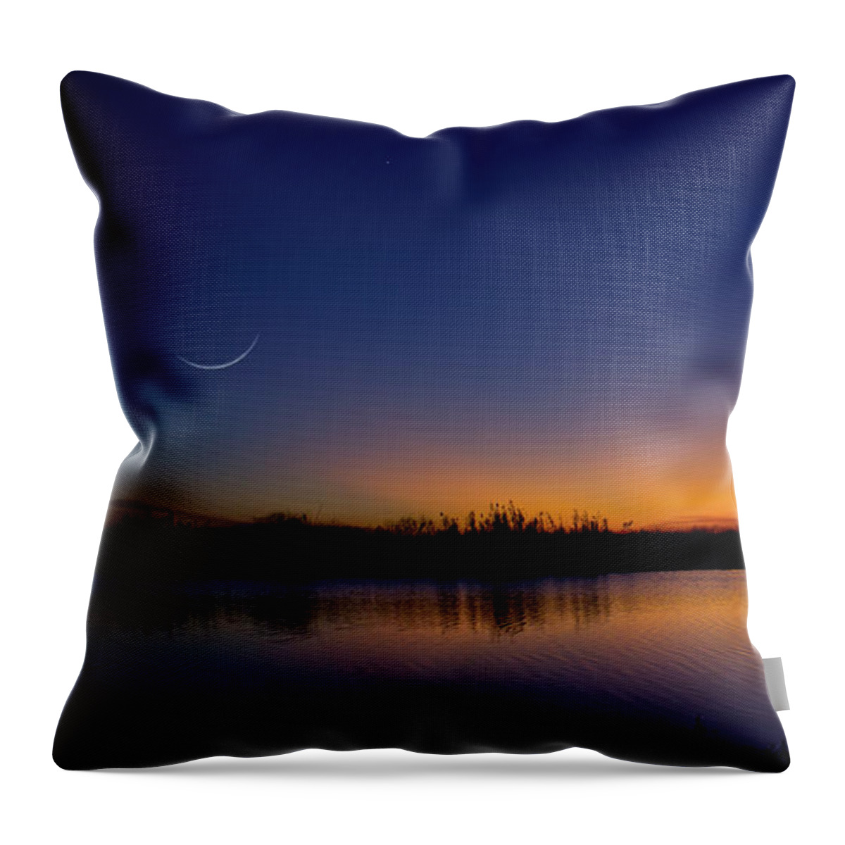 Everglades Throw Pillow featuring the photograph Everglades Twilight by Mark Andrew Thomas