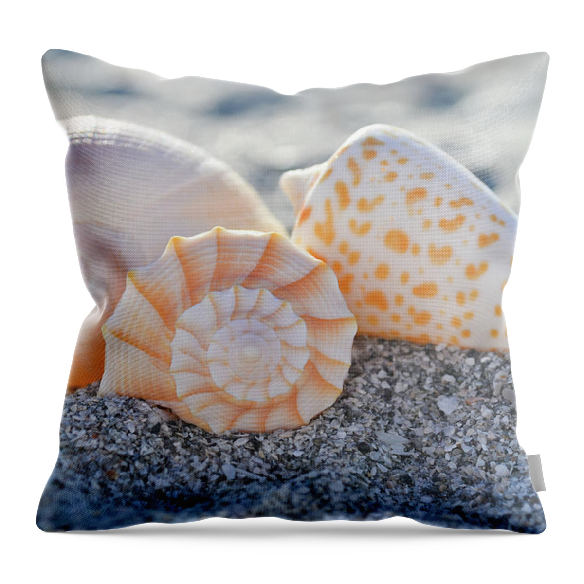 Sanibel Throw Pillow featuring the photograph Every Shell Has A Story by Melanie Moraga