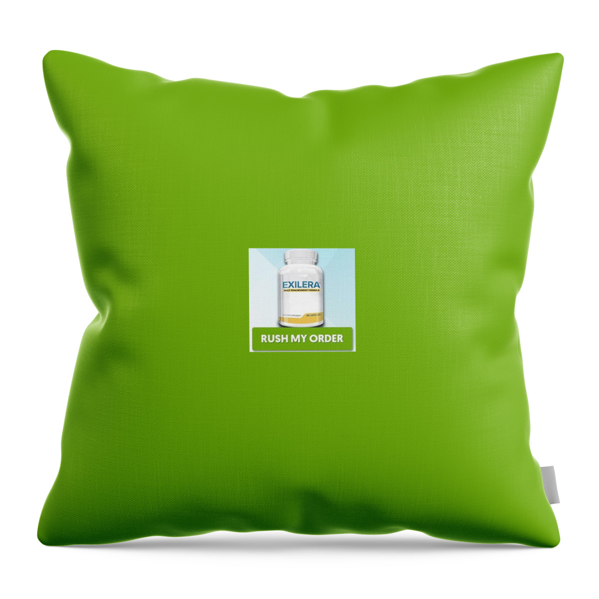 Exilera Male Enhancement Throw Pillow featuring the digital art Exilera Male Enhancement by Required Required