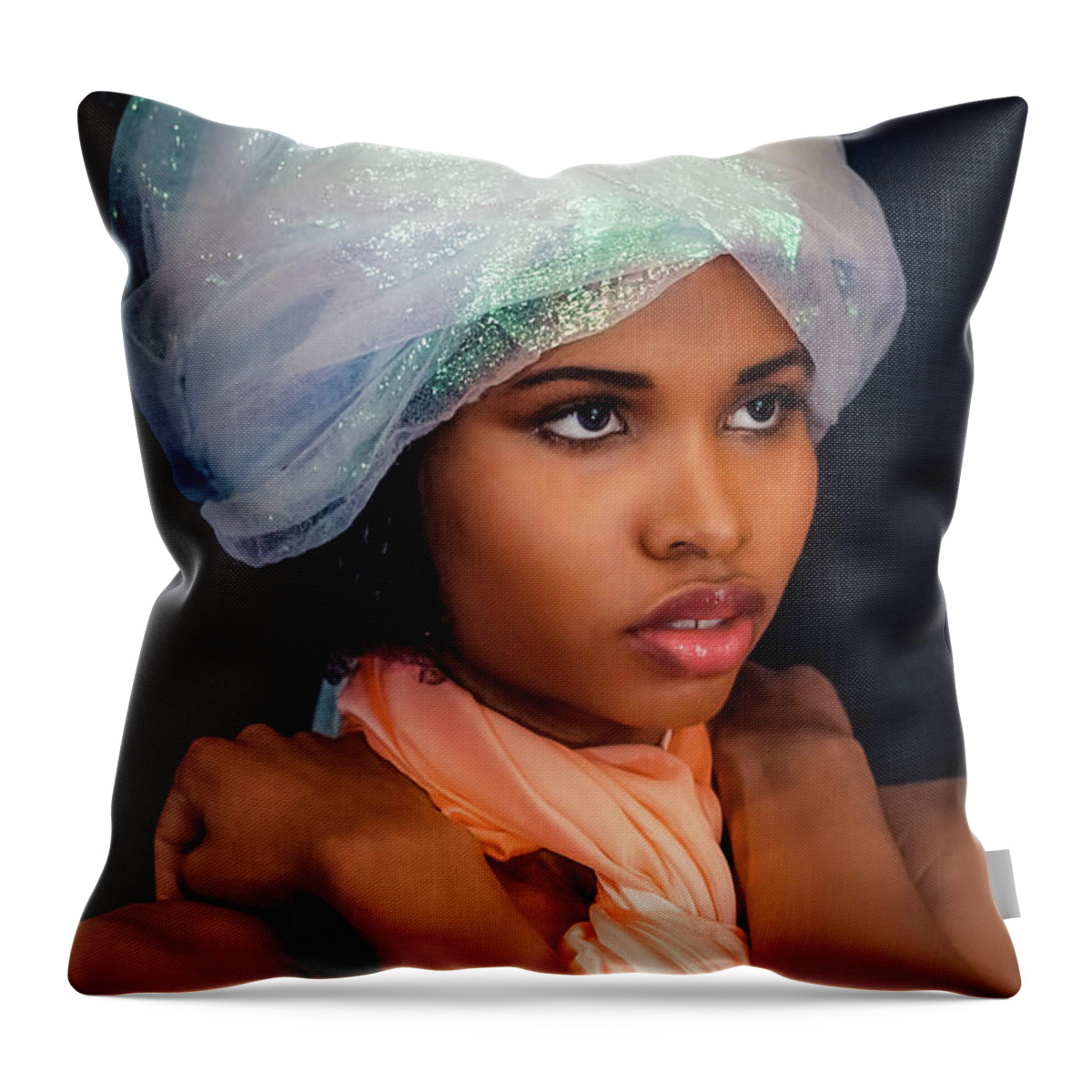 Girl Throw Pillow featuring the photograph Exotic by Lilia S