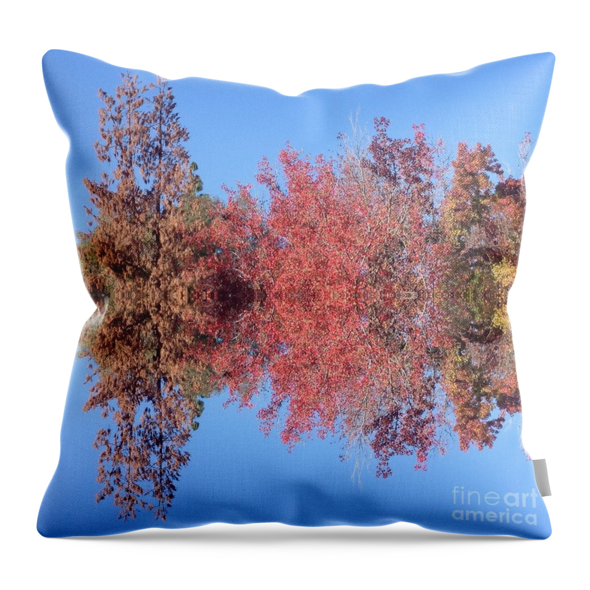 Hues Throw Pillow featuring the photograph Explosion of Autumn Leaves by Nora Boghossian