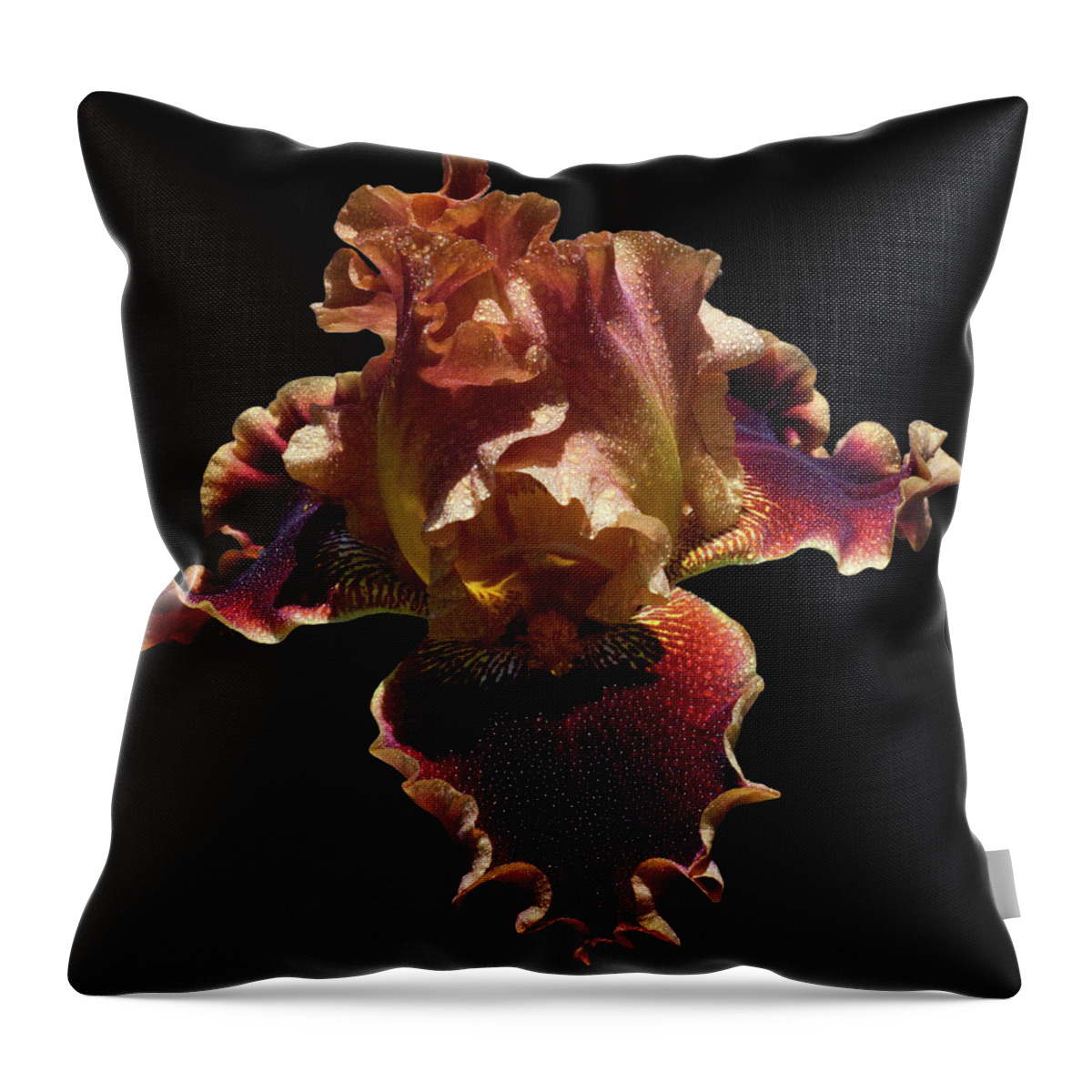 Iris Throw Pillow featuring the photograph Extraterrestrial by Doug Norkum
