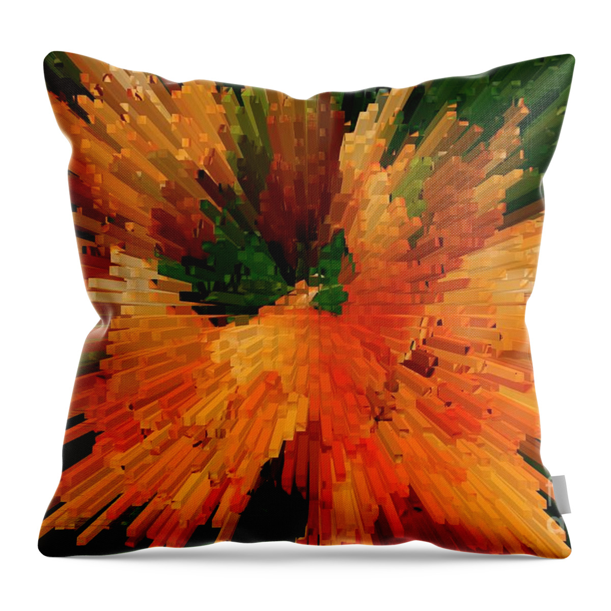 Abstract Throw Pillow featuring the photograph Extrusion Abstract Series by Marcia Lee Jones