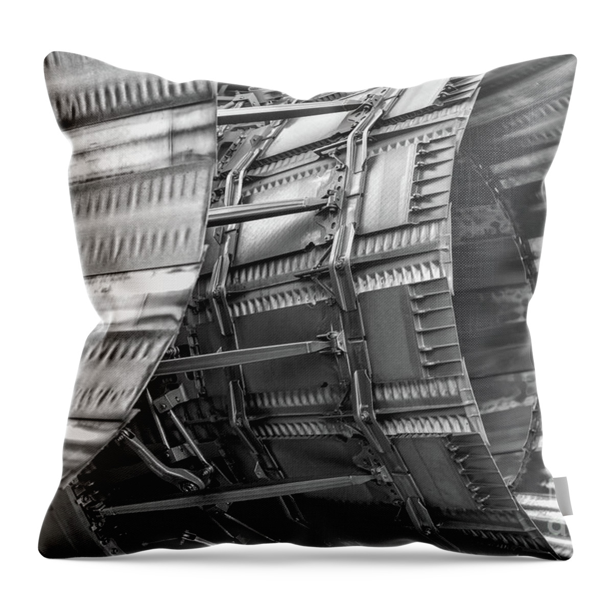 F-18 Throw Pillow featuring the photograph FA-18 Engine Afterburner by Paul Quinn