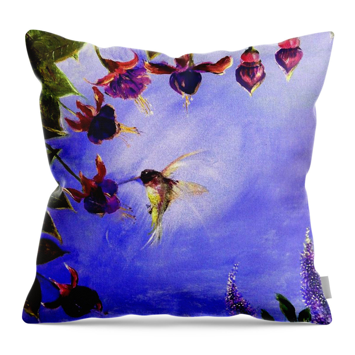 Fabulous Throw Pillow featuring the painting Fabulous Fast Food by Lisa Kaiser