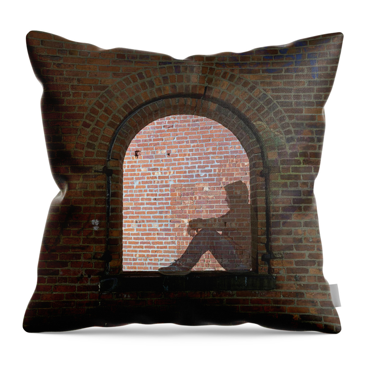 Selfie Throw Pillow featuring the photograph Fading by Brian Knott Photography