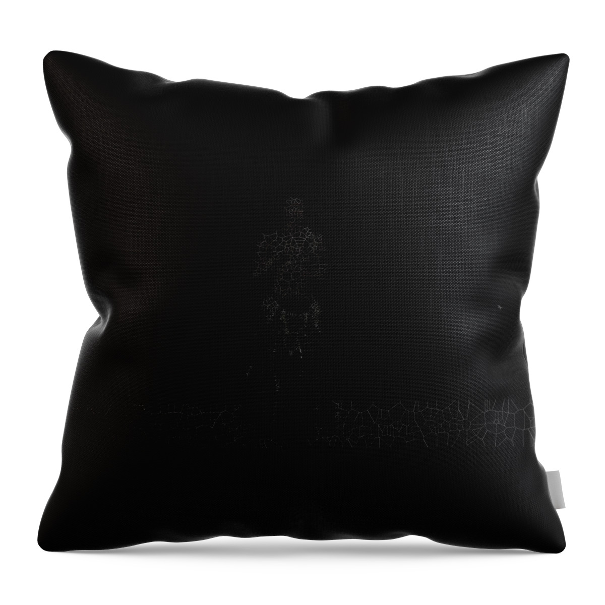 Vorotrans Throw Pillow featuring the digital art Faint by Stephane Poirier