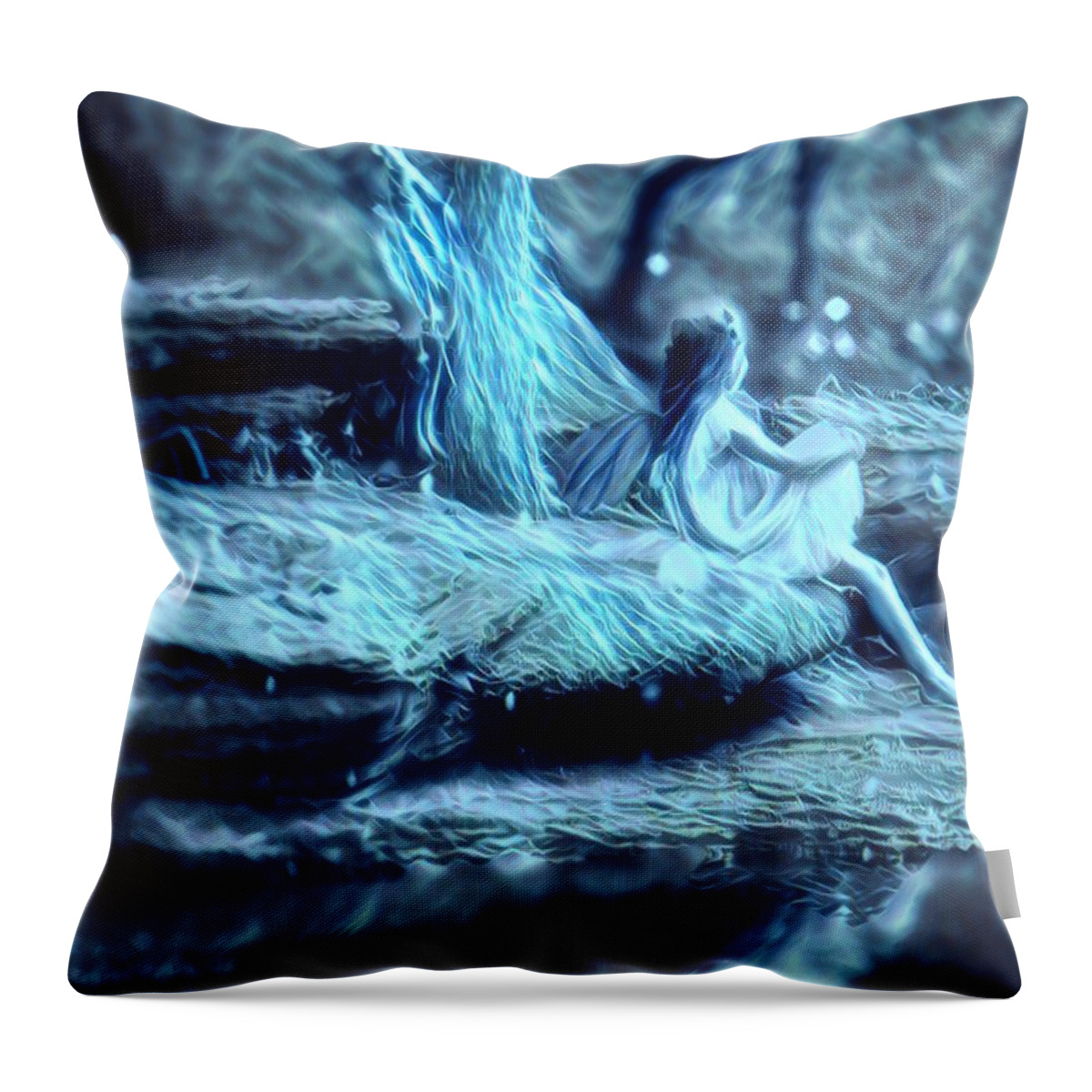 Art Photography Throw Pillow featuring the photograph Fairy Magic by Doris Aguirre