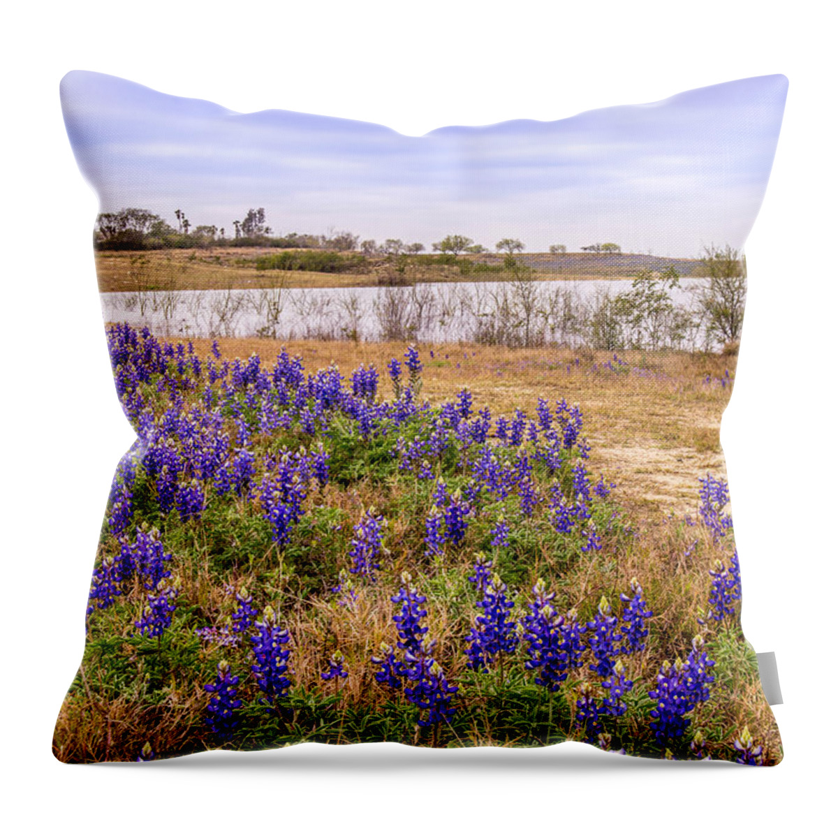 Flowers Throw Pillow featuring the photograph Zapata Falcon Lake 3 by Leticia Latocki