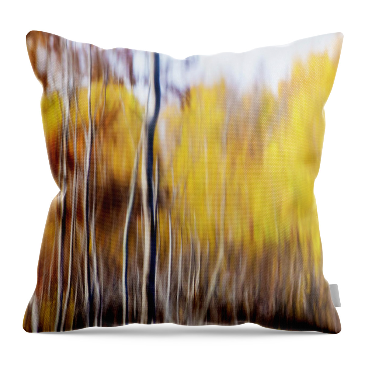 Abstract Throw Pillow featuring the photograph Fall Abstract by Mircea Costina Photography