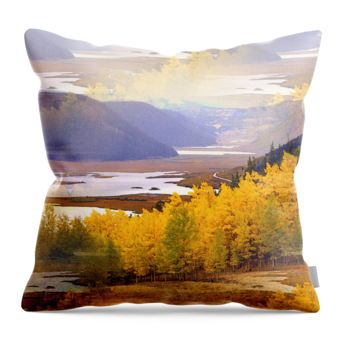 Fall Throw Pillow featuring the photograph Fall in the Rockies by Marty Koch