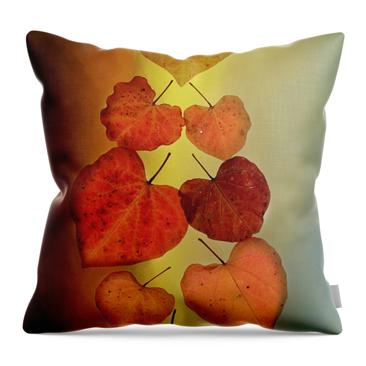 Fall Throw Pillow featuring the photograph Fall Leaves #2 by Rebecca Cozart