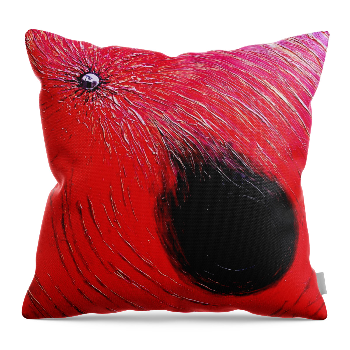 Abstract Throw Pillow featuring the painting Falling In to Passion by Ian MacDonald