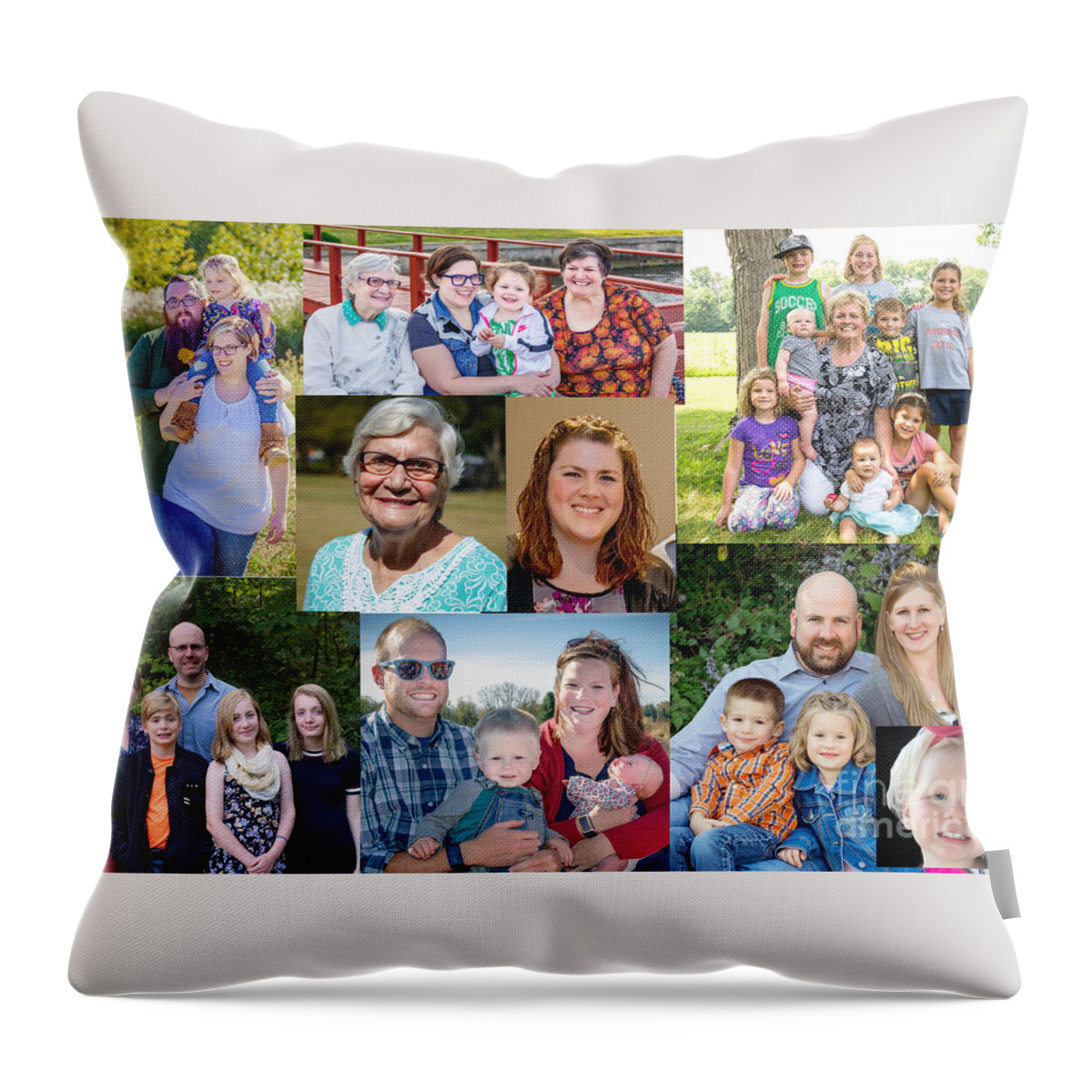  Throw Pillow featuring the photograph Family by Judy Rogero