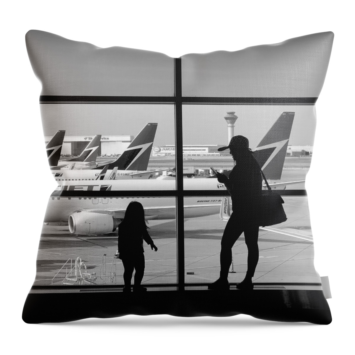 Family Throw Pillow featuring the photograph Family Trip by Valentino Visentini