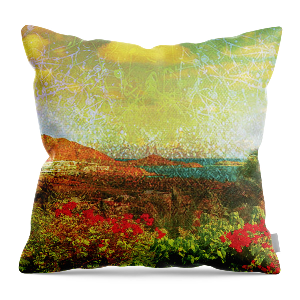 #creativemother Throw Pillow featuring the digital art Fantastico by Francelle Theriot