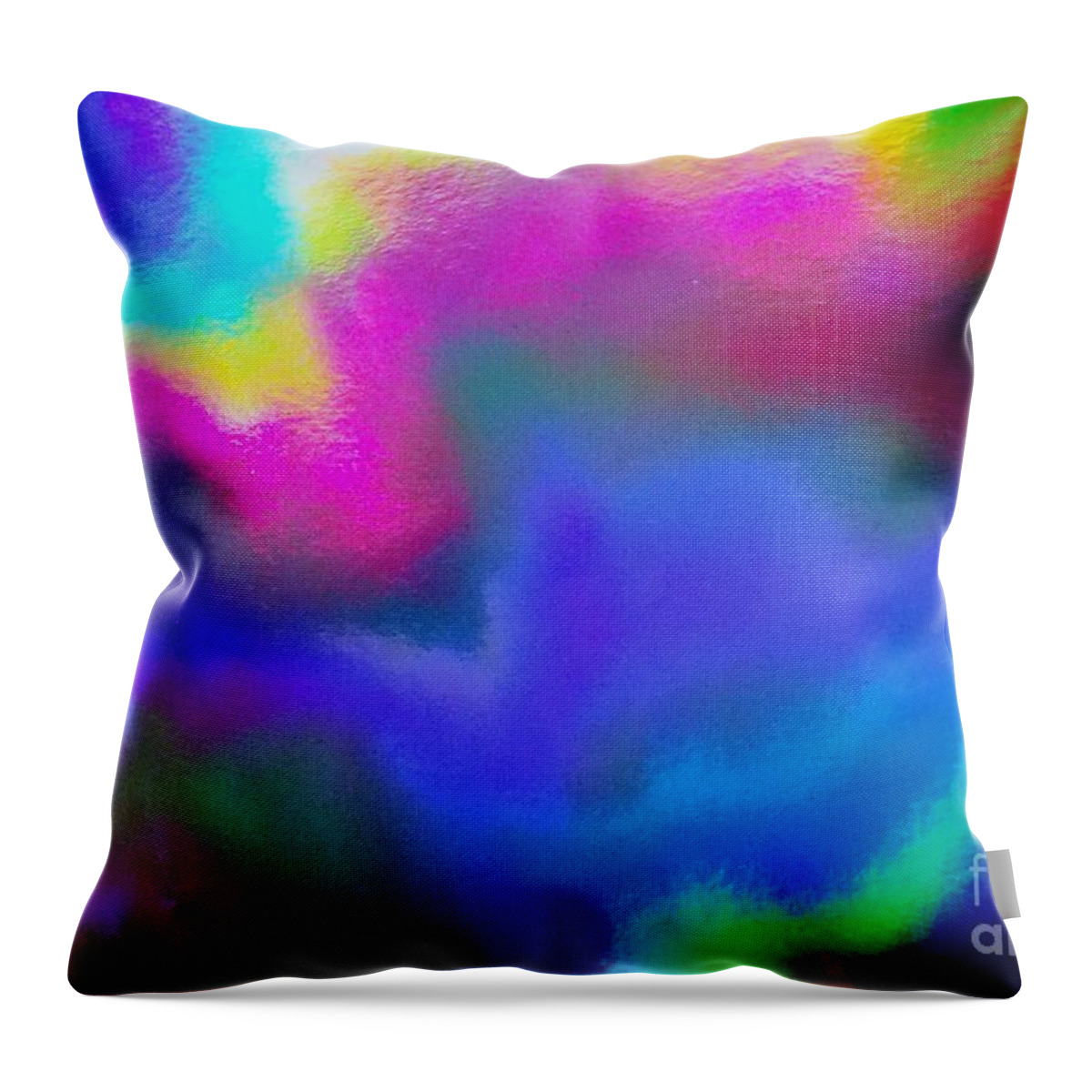 Abstract Art Throw Pillow featuring the photograph Summer Lights by Karen Jane Jones