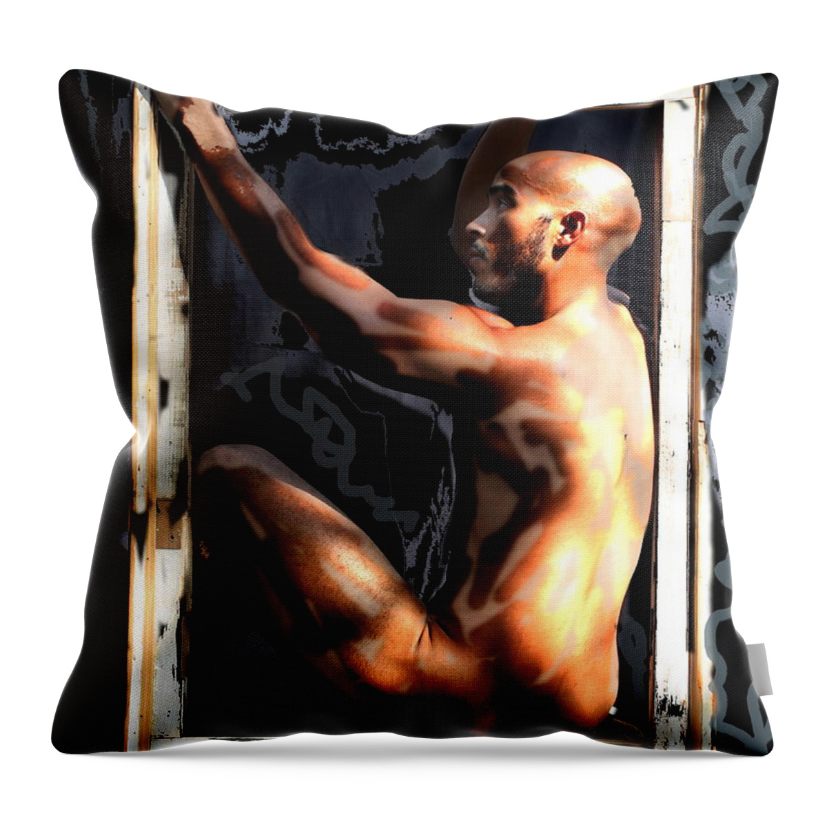 Figure Throw Pillow featuring the photograph Fantasy Frame by Robert D McBain
