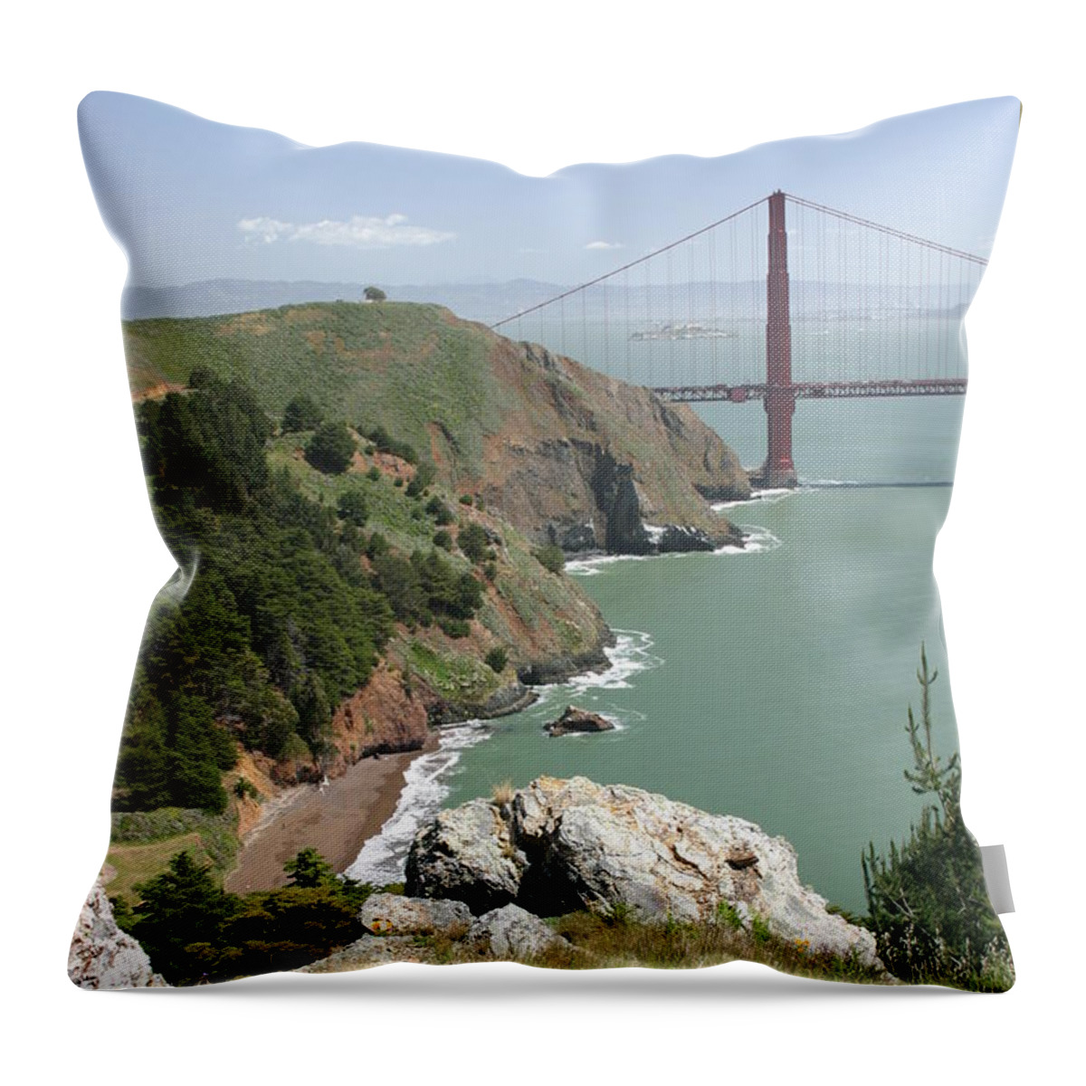 Golden Throw Pillow featuring the photograph Far and Away by Jeff Floyd CA