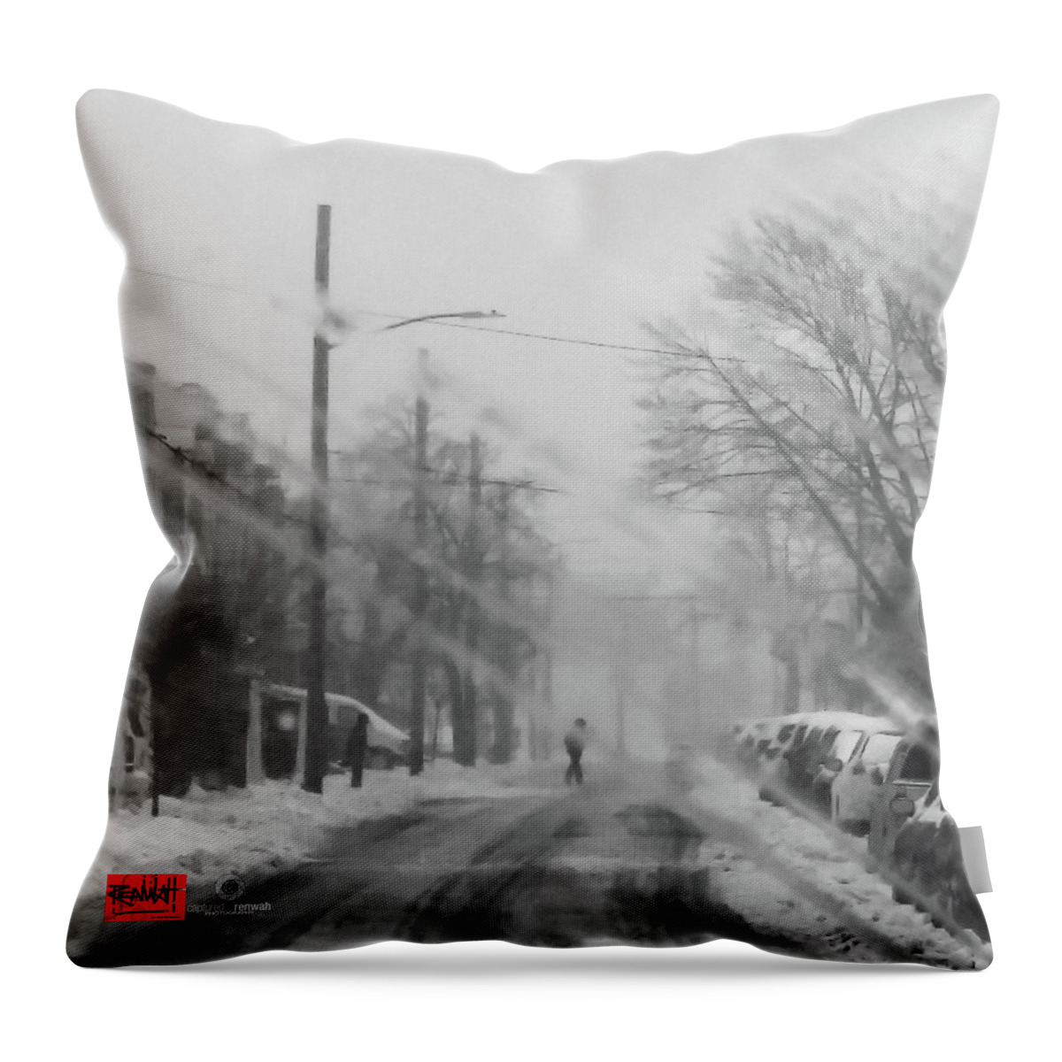  Throw Pillow featuring the photograph Fargo by Rennie RenWah