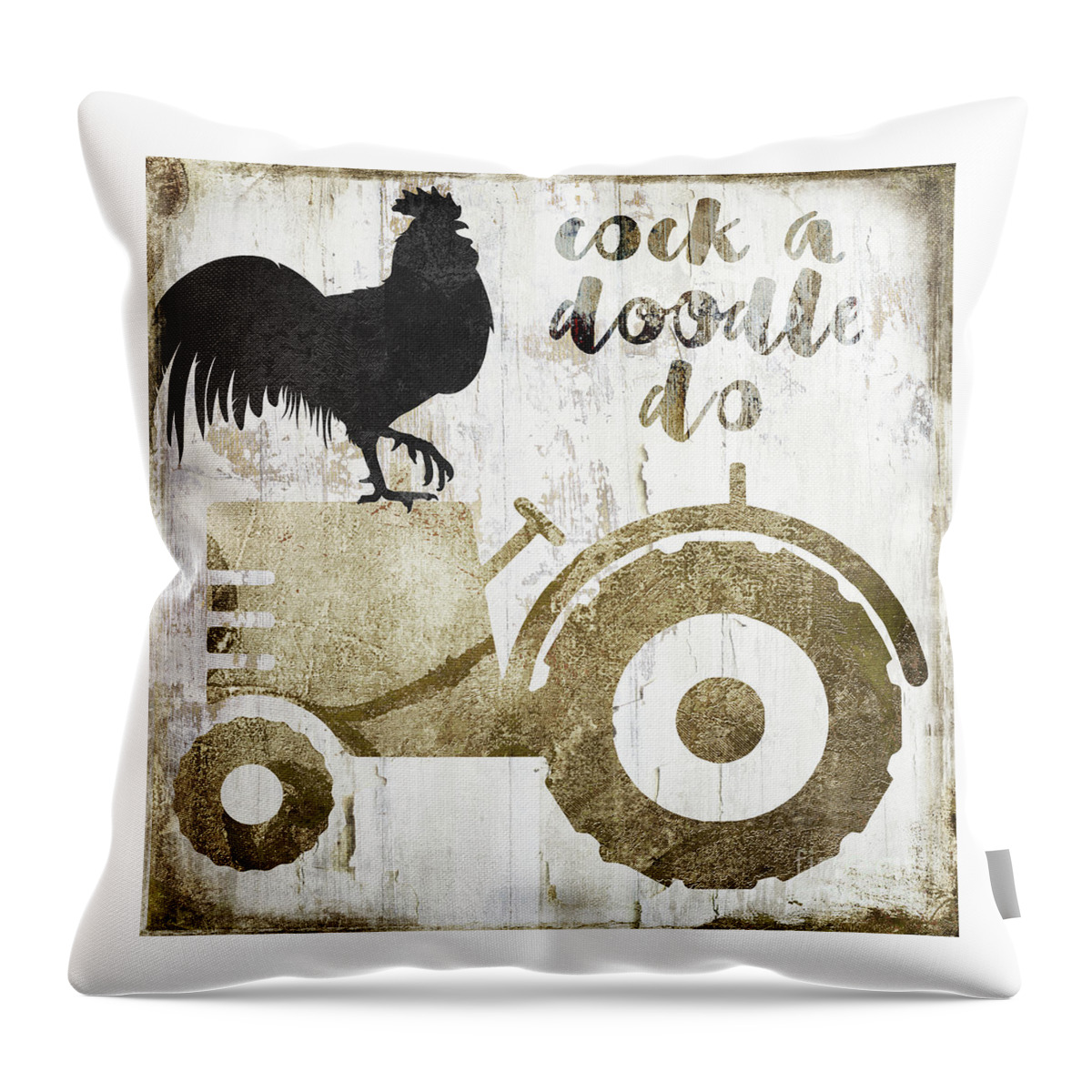 Farm Throw Pillow featuring the painting Fashion Farm by Mindy Sommers
