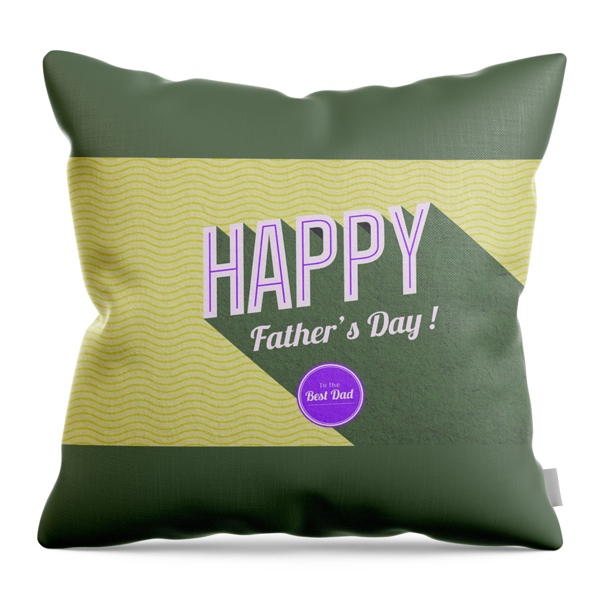 Father's Day Throw Pillow featuring the digital art Father's Day by Maye Loeser