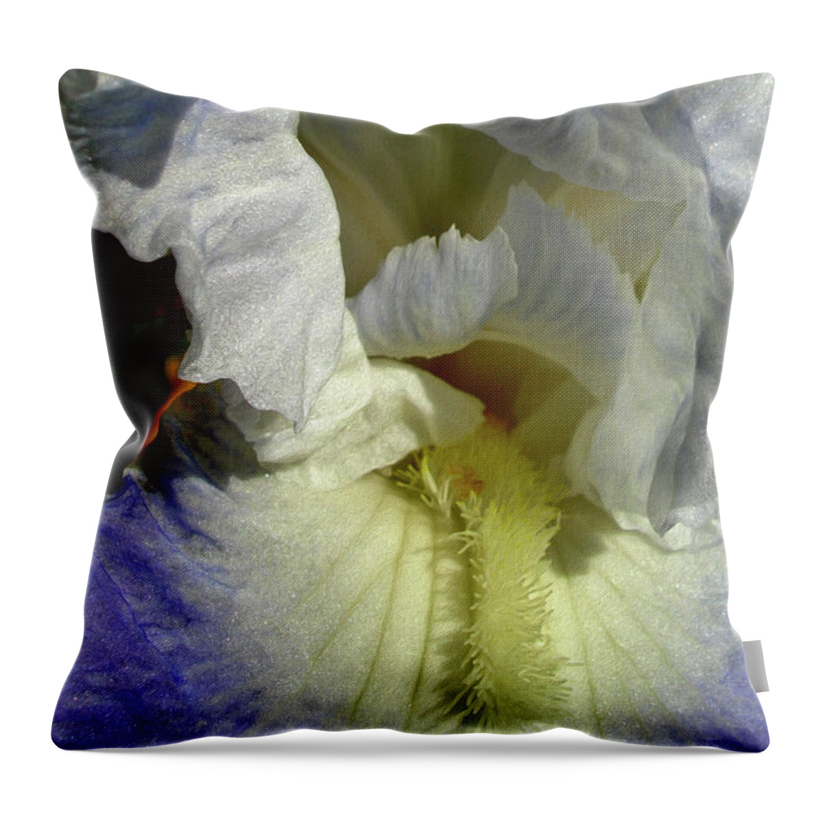 Flower Throw Pillow featuring the digital art Feather Petals 3 by Lynda Lehmann